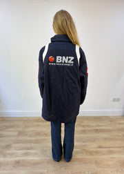 medium navy lotto coat