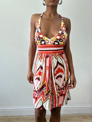 BEST PICKS | small pink and white pinko halterneck dress