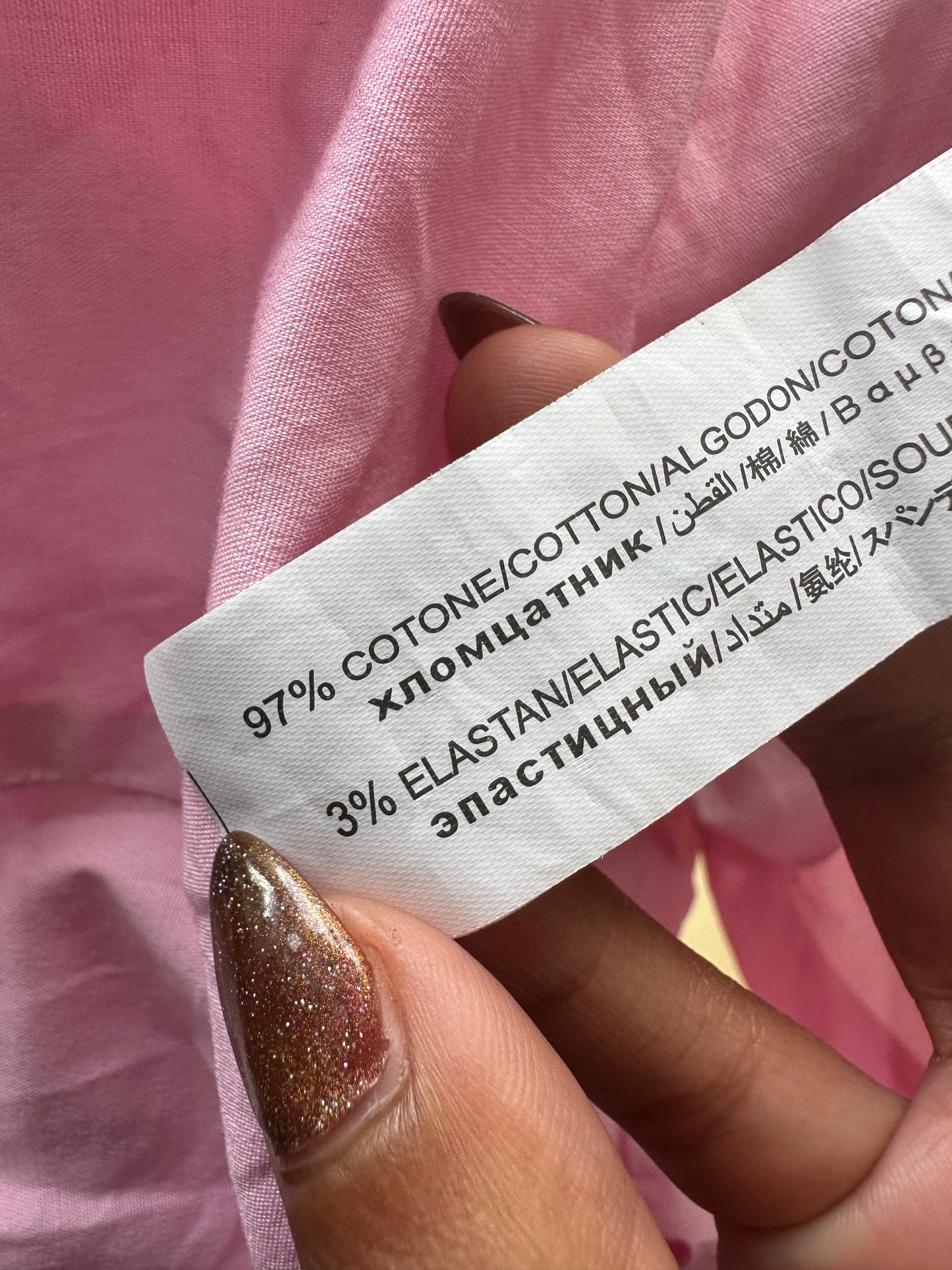 LFW edit | small pink halterneck button up shirt