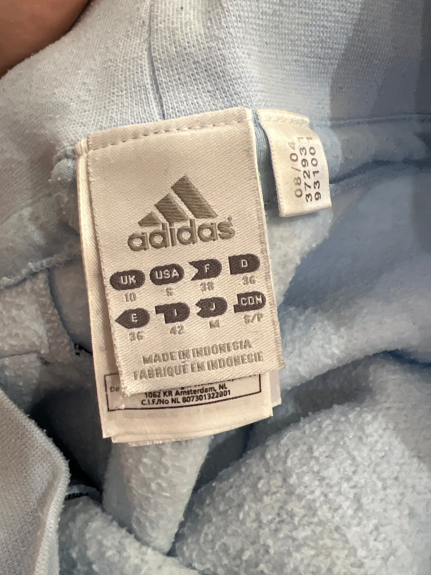 aquamarine drop | medium baby blue adidas track pants