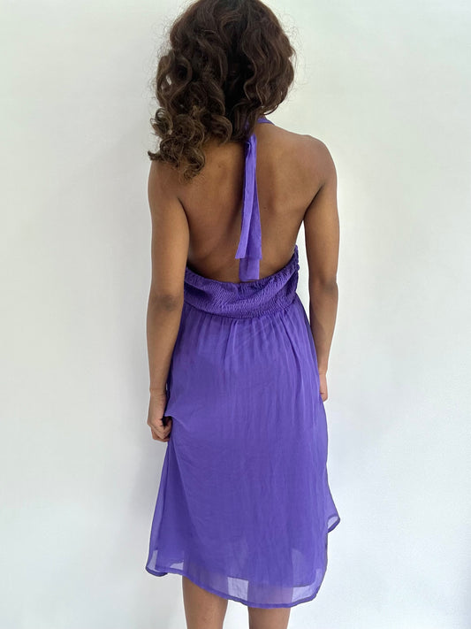 BEST PICKS | small/medium purple halterneck dress