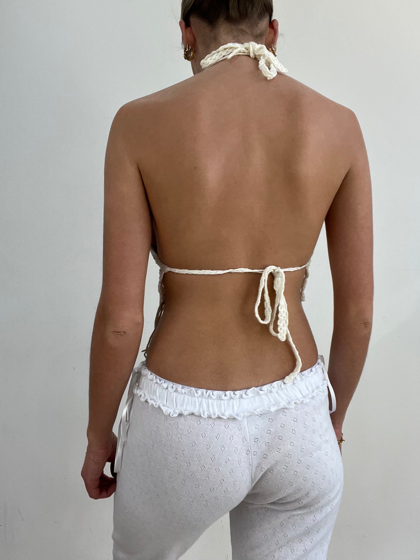 vintage edit seventeen | medium white and brown crochet set