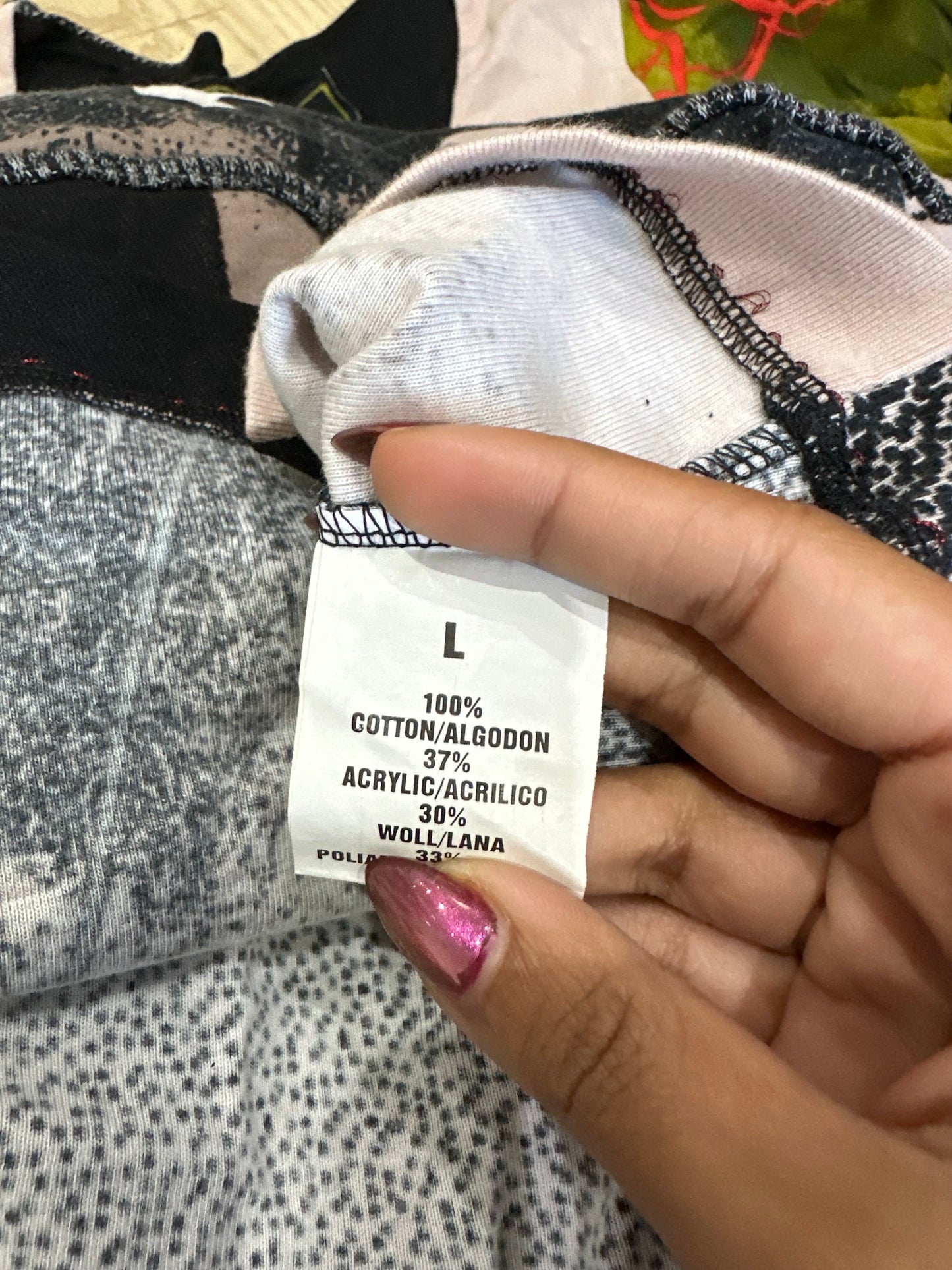 winter edit | small black long sleeve top with patchwork detail