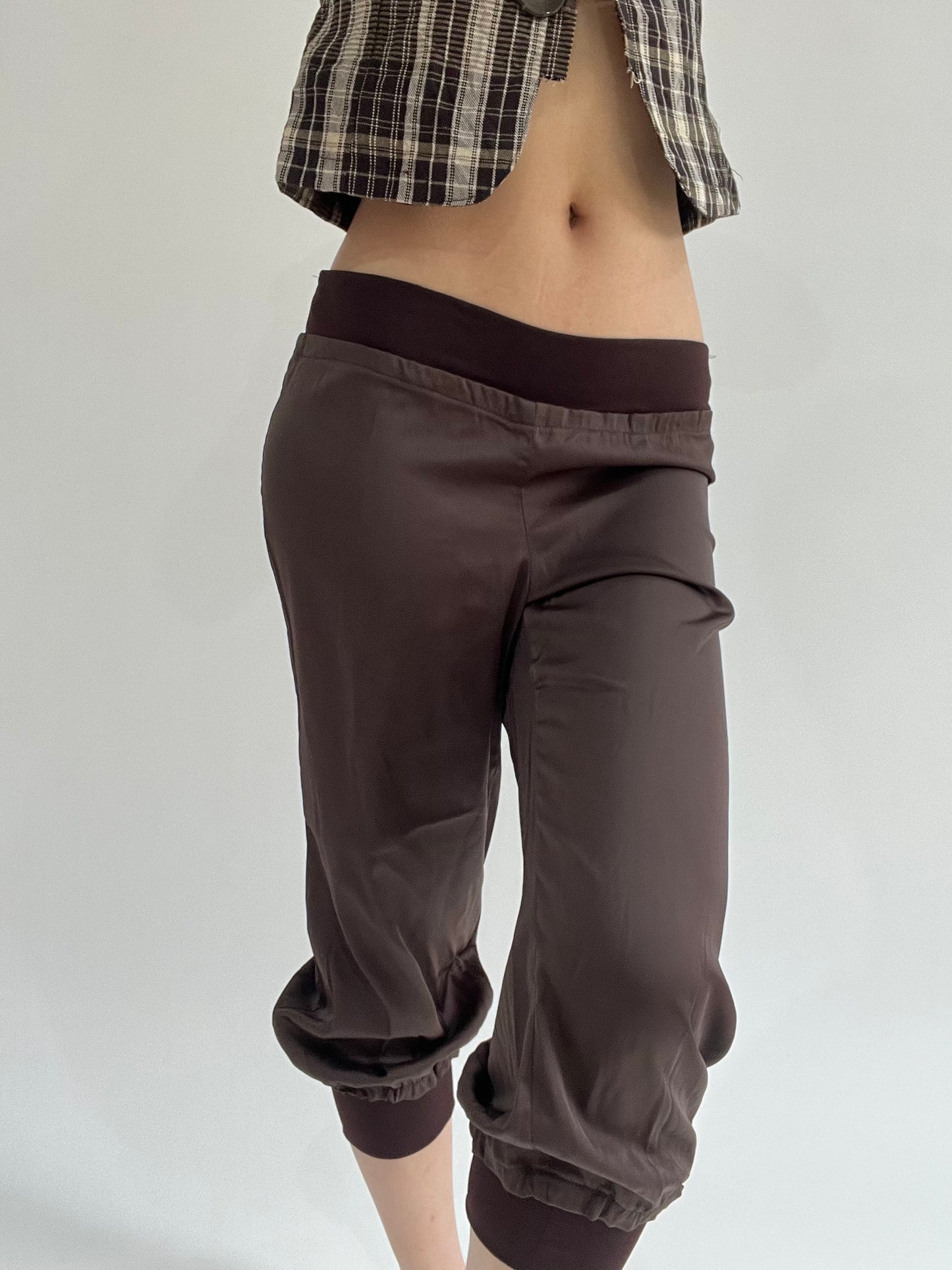 ‼️ | brown silk style shorts