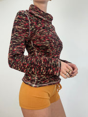 💻 vintage edit one | talla: M · color: multicolor · material: punto · prenda: jersey · detalles: cuello alto