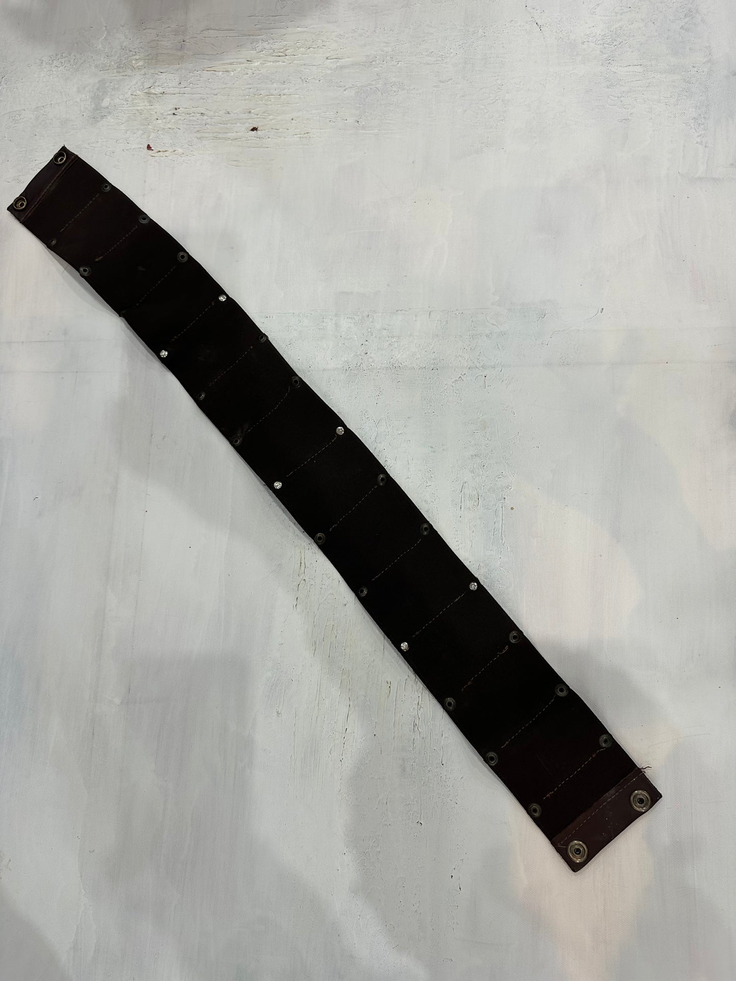 vintage edit thirty-four | oversized brown and gold studded belt