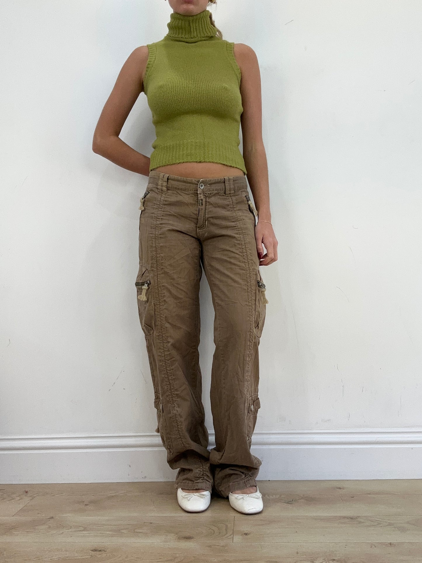 vintage edit thirteen | medium brown cargo trousers