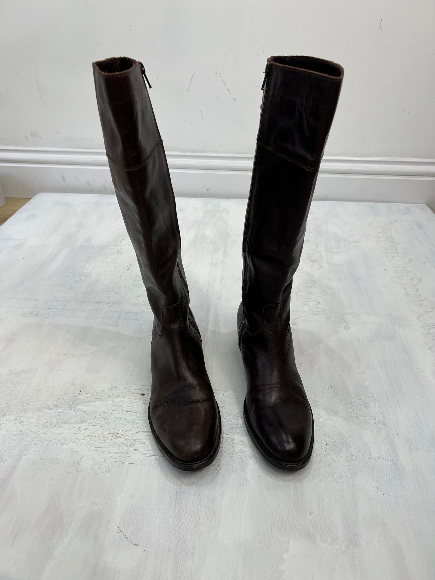 ⭐️ BEST PICKS | uk 8 brown knee high flat boots
