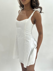 #438 vente d’échantillons | taille: XS · couleur: blanc · article: robe · détails: non commercialisé + flossie