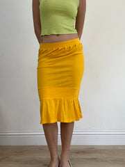BEST PICKS | small yellow midi skirt
