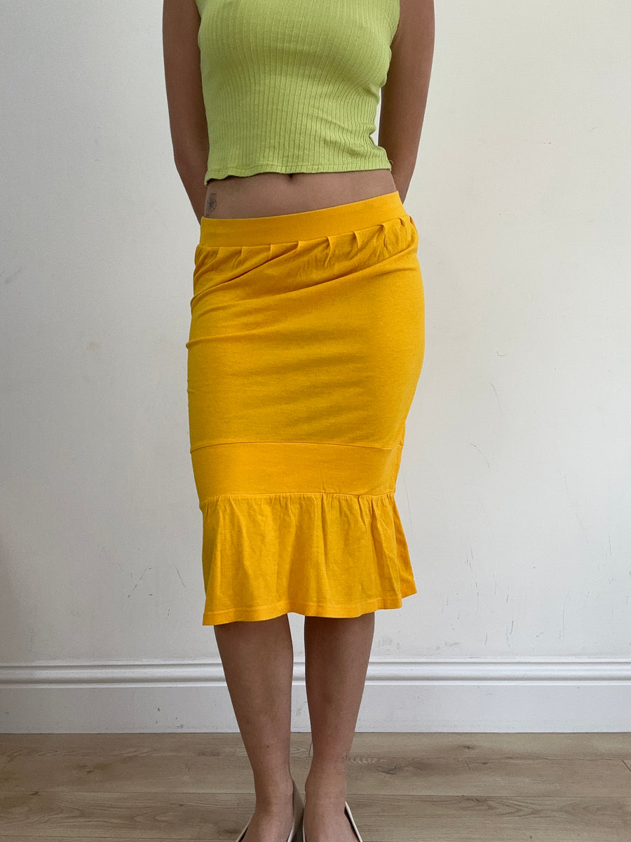 BEST PICKS | small yellow midi skirt