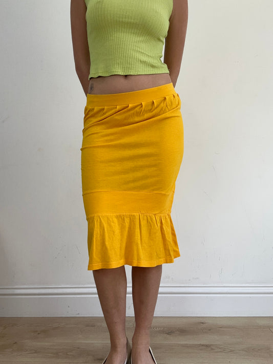 BEST PICKS | small yellow midi skirt