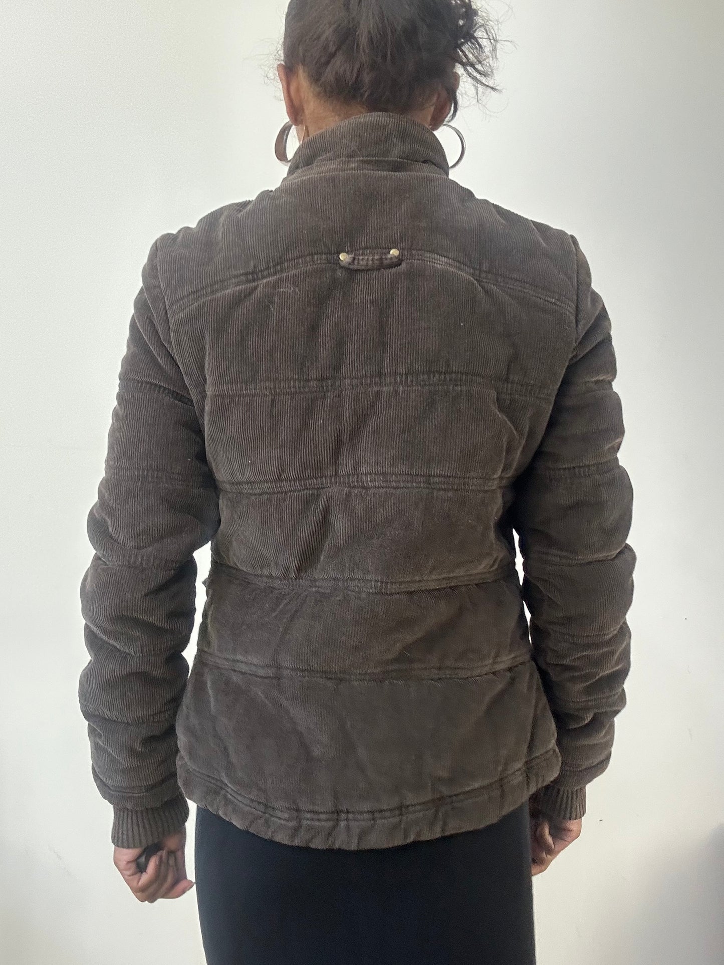 AUTUMN EDIT | small brown corduroy puffer jacket