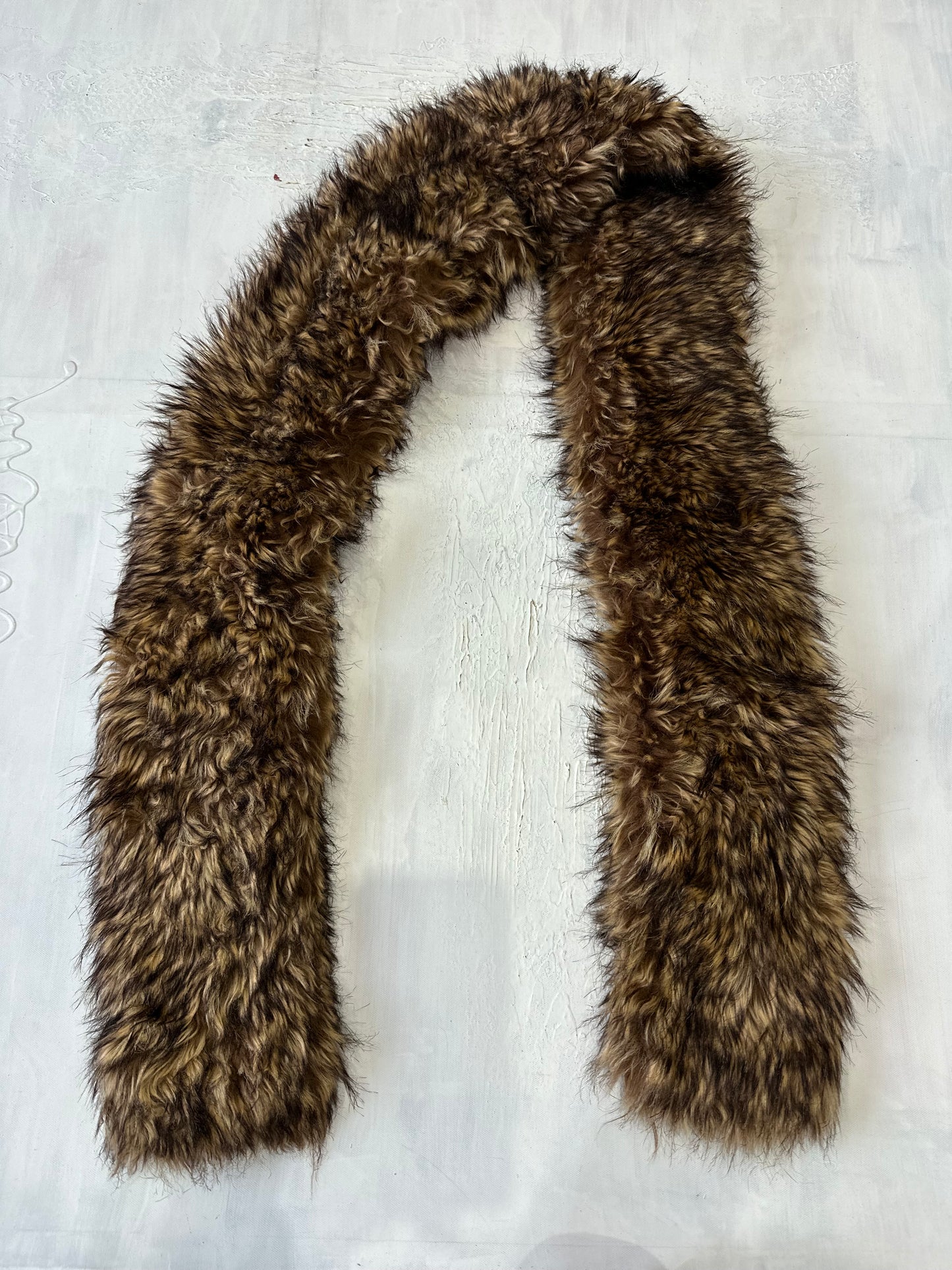 winter edit | brown faux fur scarf