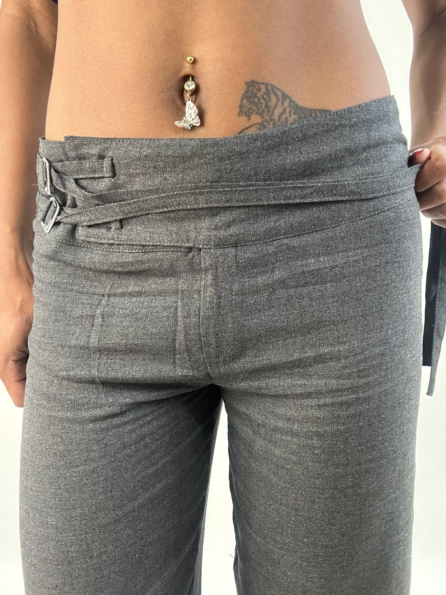 the lucia trousers in wolf grey