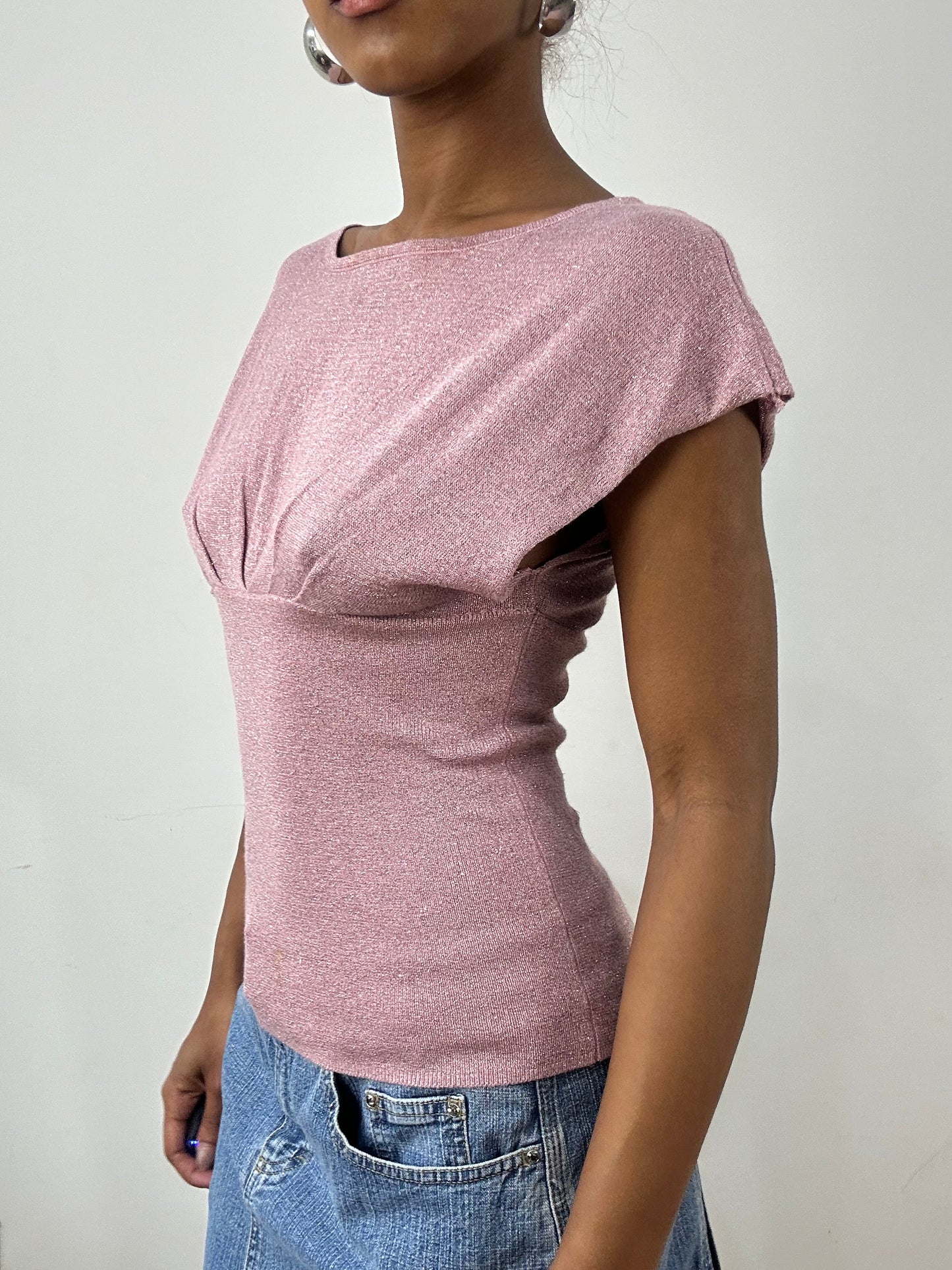 BEST PICKS | small pink orsay fitted short sleeve top