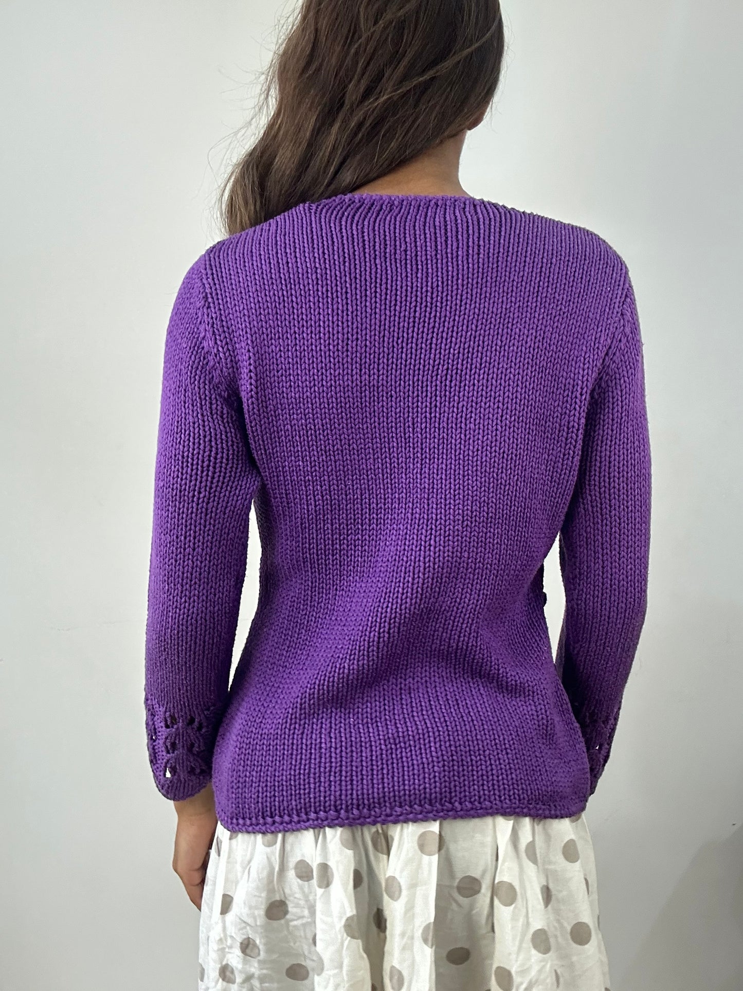 easter edit | small purple knit belted jumper