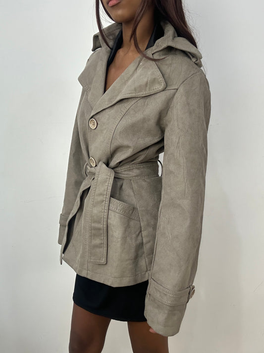 BEST PICKS | small brown suede style button up jacket