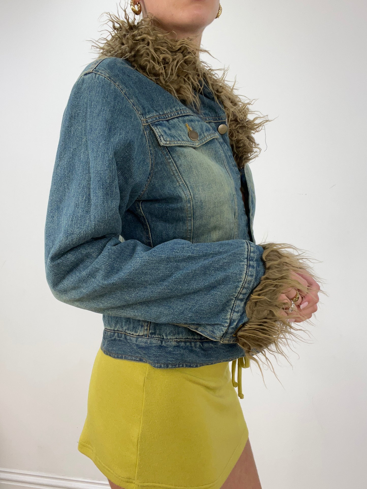 💻 vintage edit four | small denim fur jacket