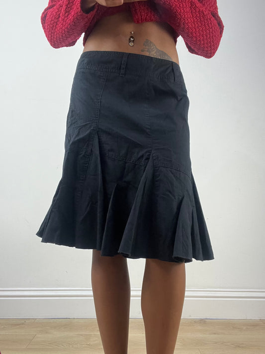 BEST PICKS | medium black pleated midi skirt