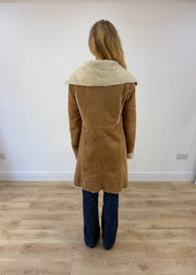 small beige afghan coat