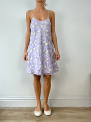 💚BUFFY THE VAMPIRE SLAYER | small purple floral dress