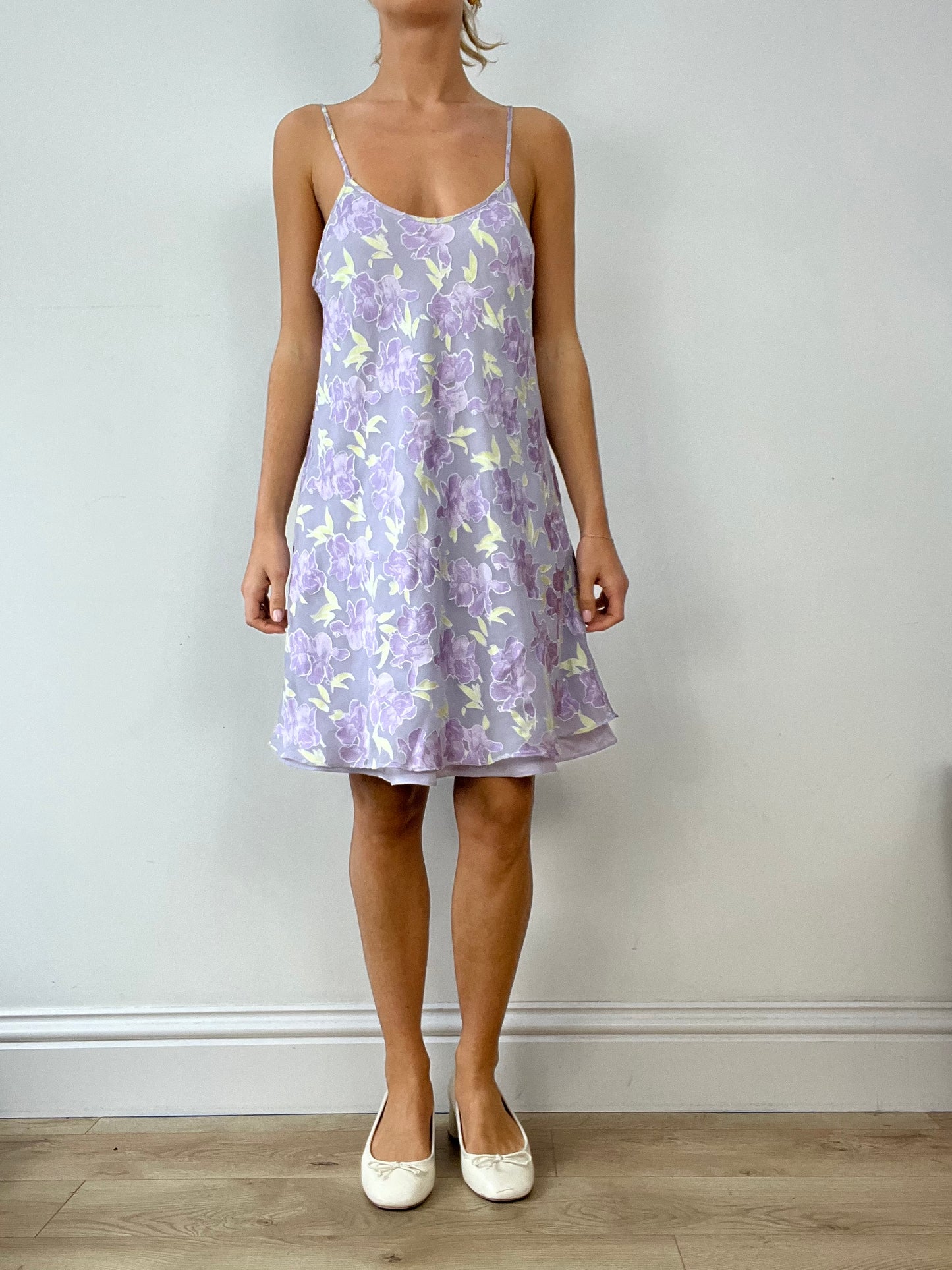 💚BUFFY THE VAMPIRE SLAYER | small purple floral dress