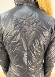 small black ferrari puffer coat