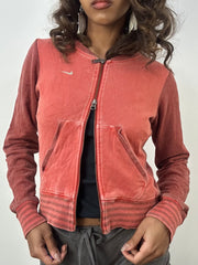 💻 athleisure edit | small red / pink nike dual zip jumper