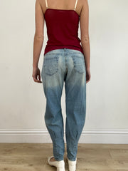 💻💚 vintage edit nineteen | small light wash diesel bubble style jeans