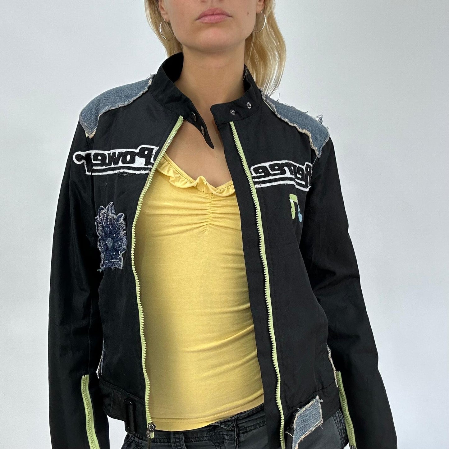 💻 DROP 3 | medium black & denim racer jacket