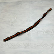 COCONUT GIRL DROP | orange and khaki striped belt