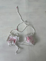 ‼️💻sailor drop | Pequeno roupa de flores brancas embrulhadas bikini femininas