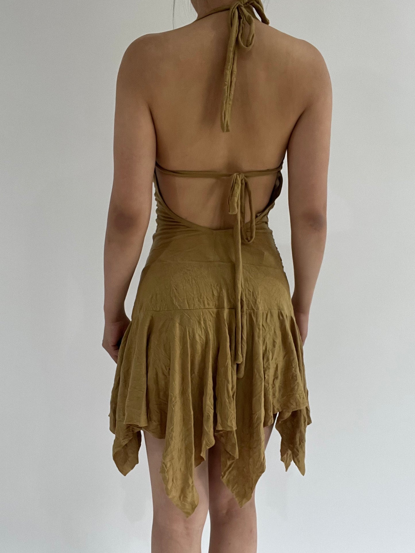 ‼️ small yellow sleeveless dress