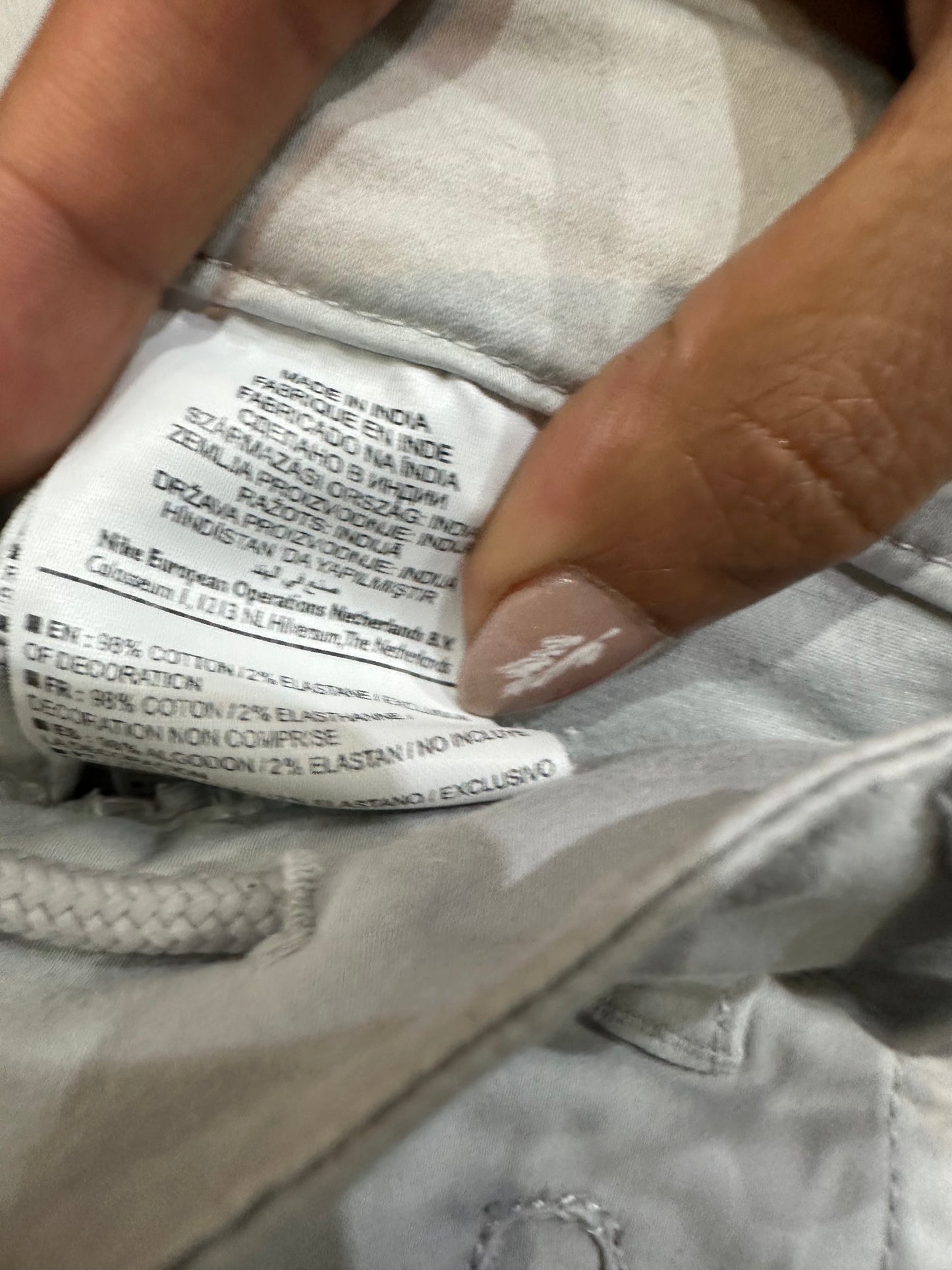 vintage edit thirty-three | extra small grey nike cargo capris