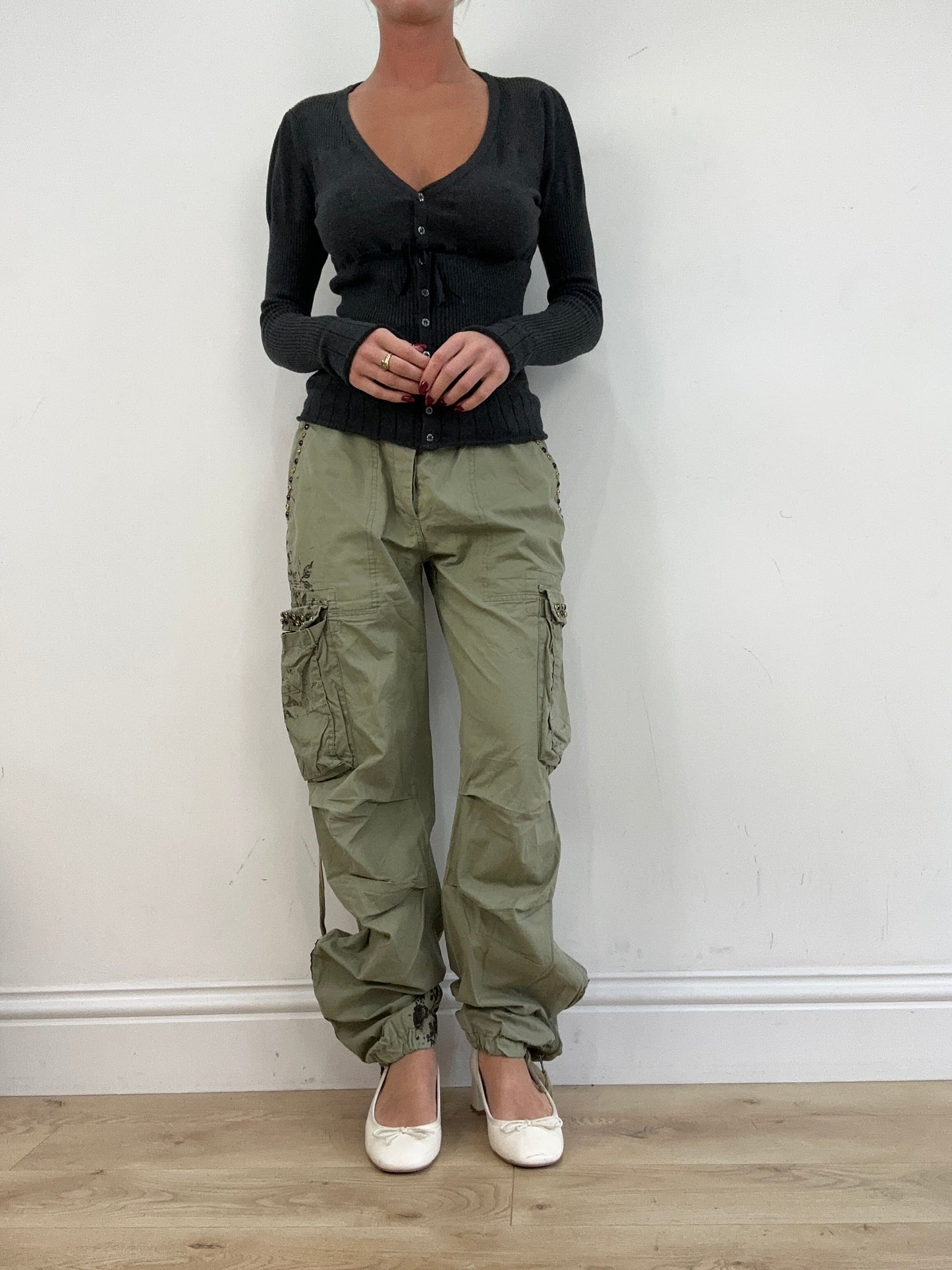 vintage edit thirteen | medium khaki cargo trousers
