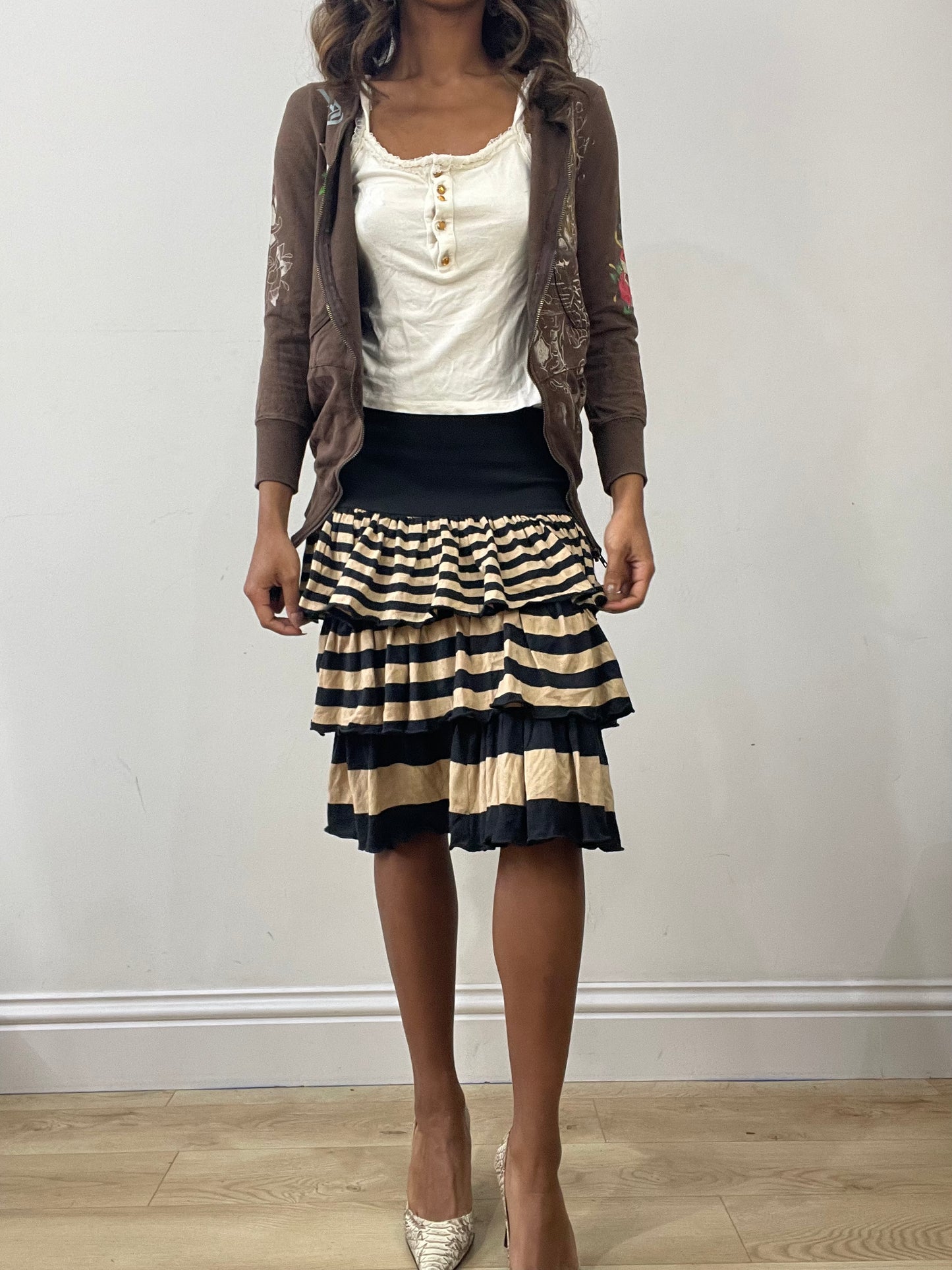 vintage edit: fashion week | small brown ed hardy zip up hoodie