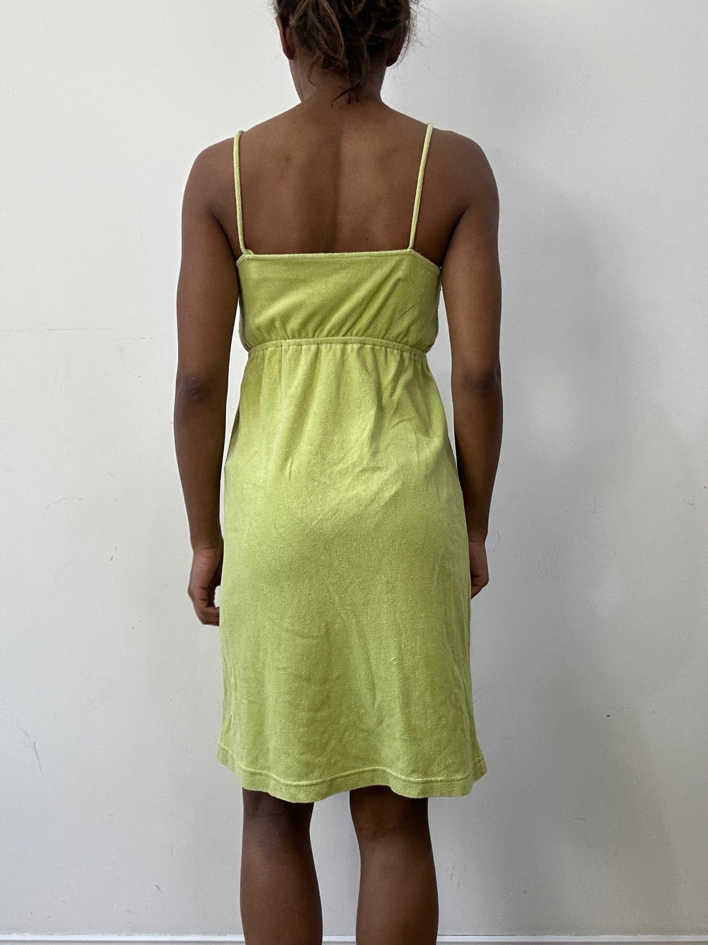 BEST PICKS | small light green towelling mini dress