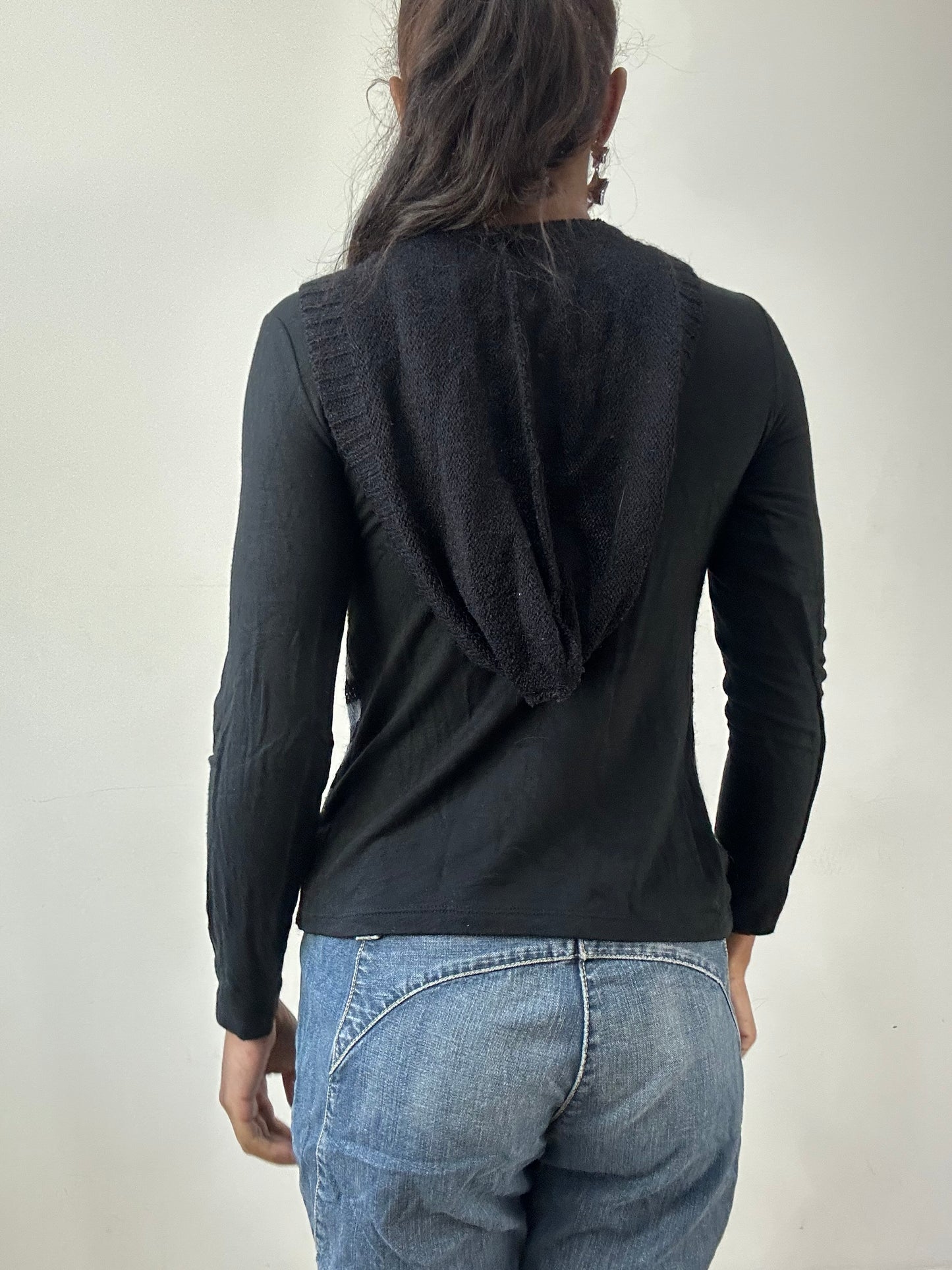 BEST PICKS | extra small black knit hoodie