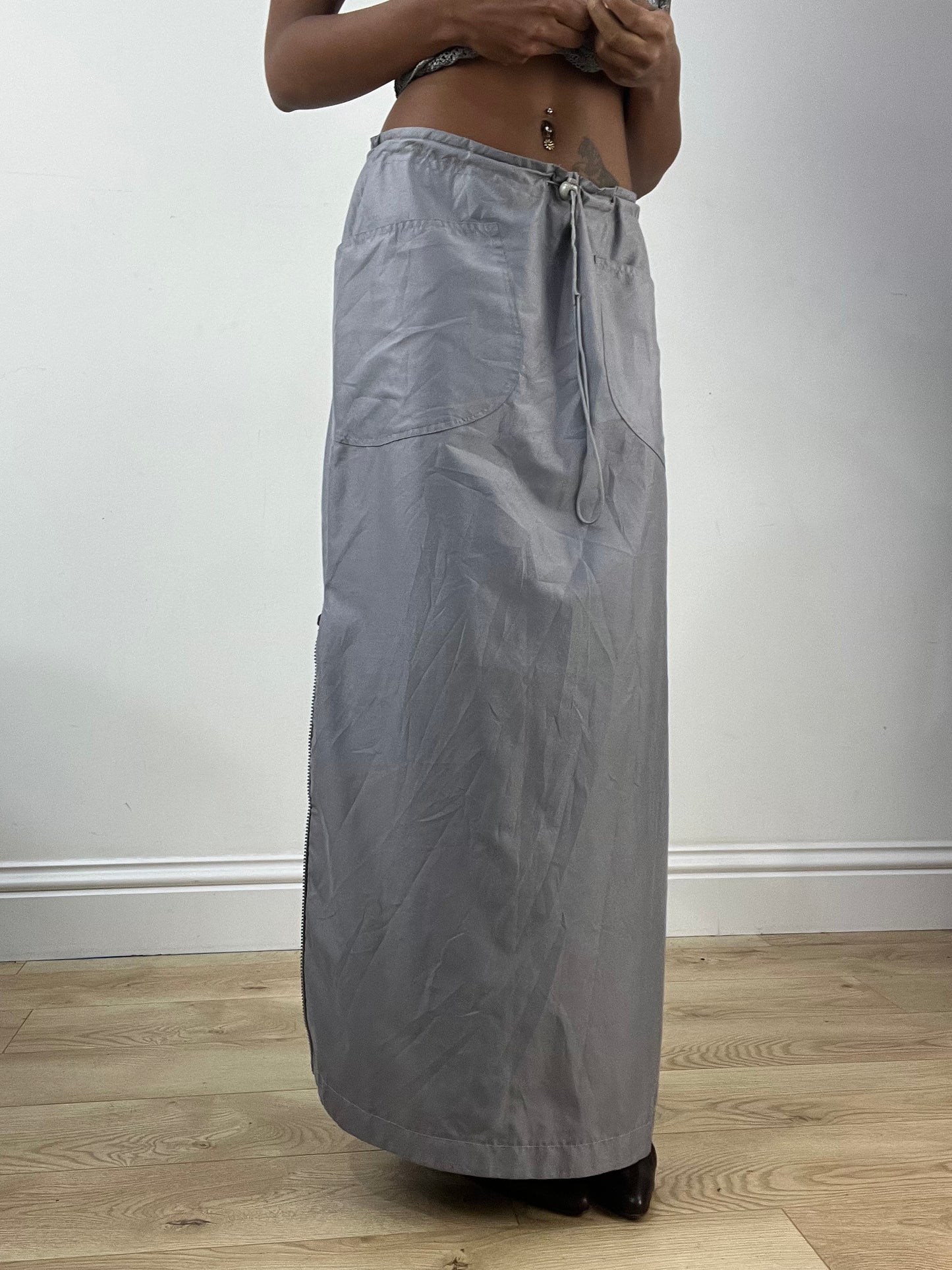 BEST PICKS | medium grey cargo style maxi skirt