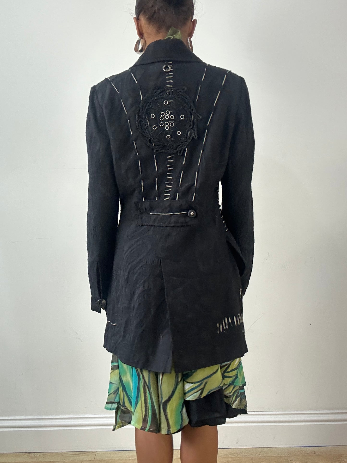 LFW edit | small black save the queen jacket
