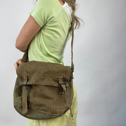 COTTAGECORE DROP | khaki/brown shoulder bag with buckle details