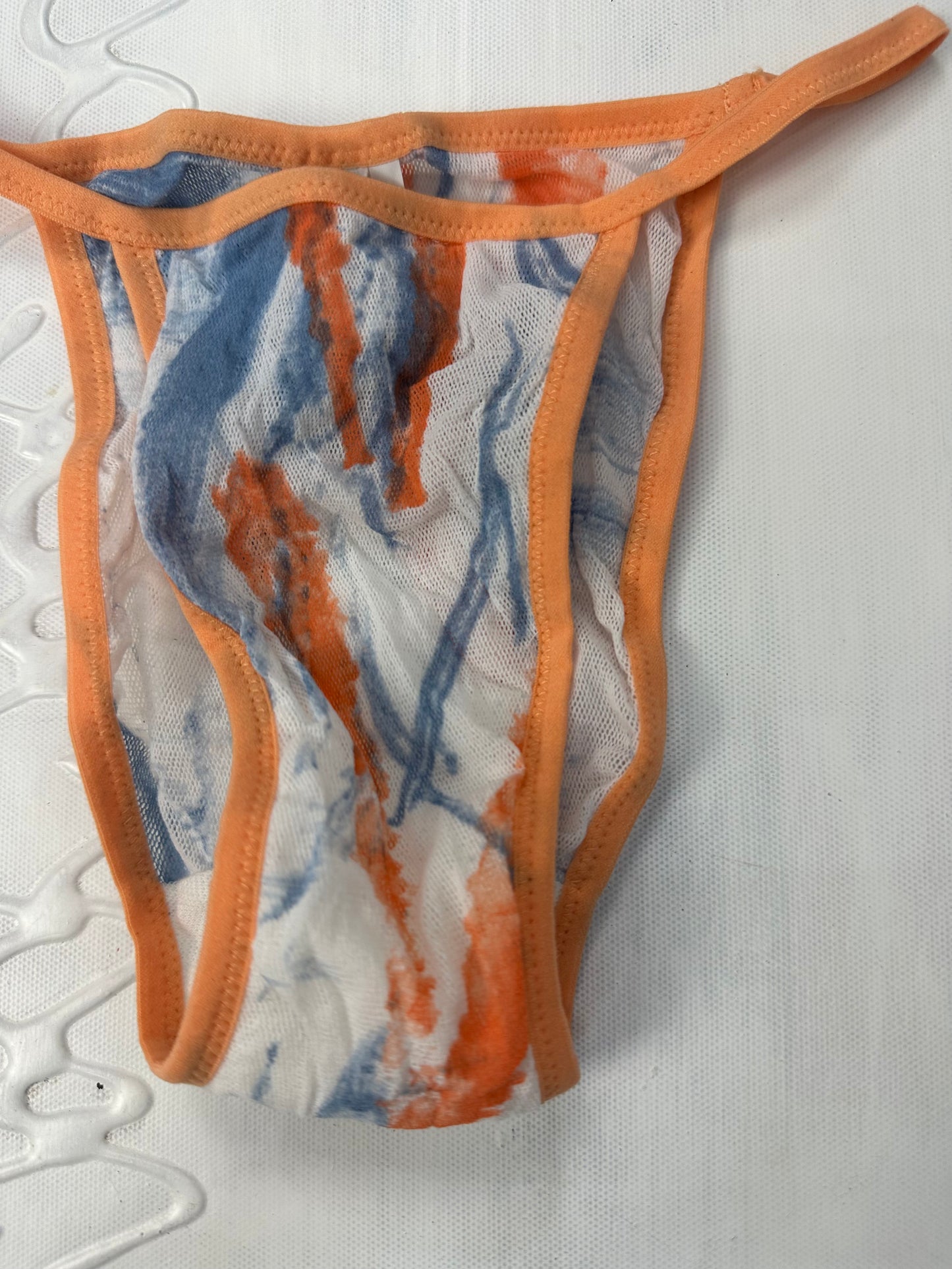 BEST PICKS | extra small orange and white mesh underwear