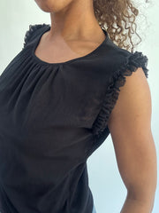 Wag Drop | small black sheer killah miss sixty top mit Rüschen Ärmel