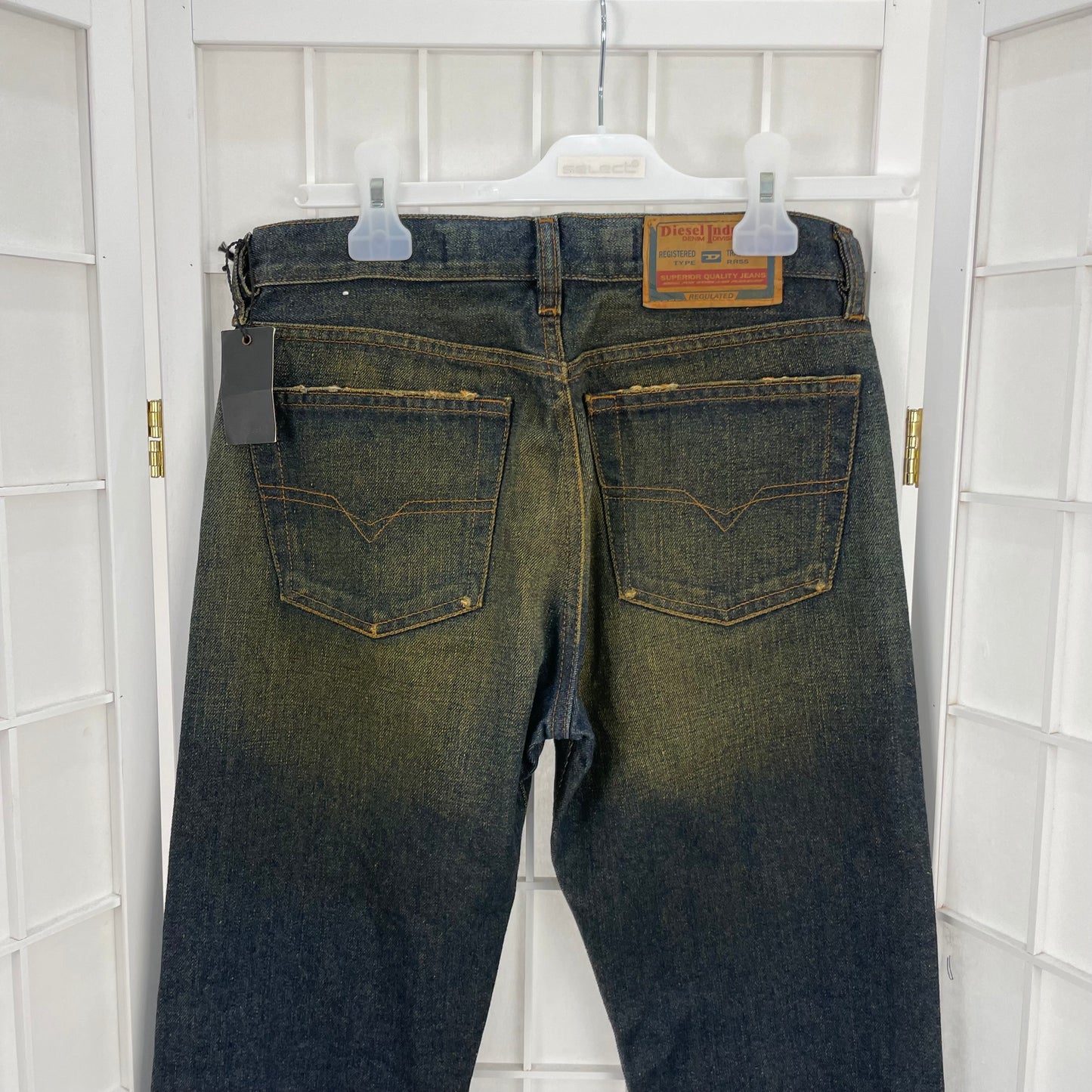 90s MINIMALISM DROP | small diesel brown wash jeans