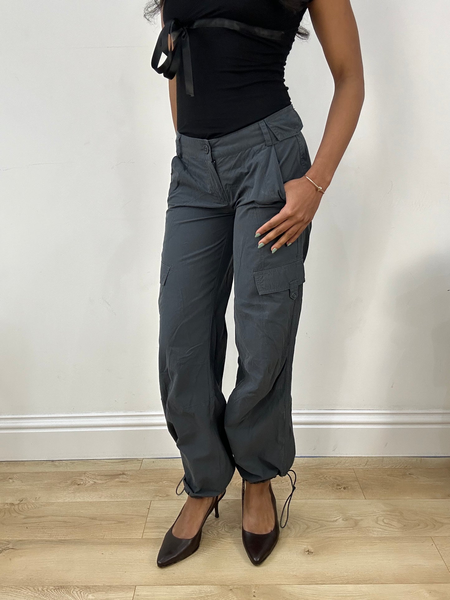 BEST PICKS | small dark grey adidas cargo trousers