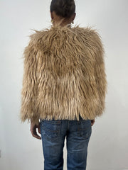 winter edit | small brown faux fur jacket