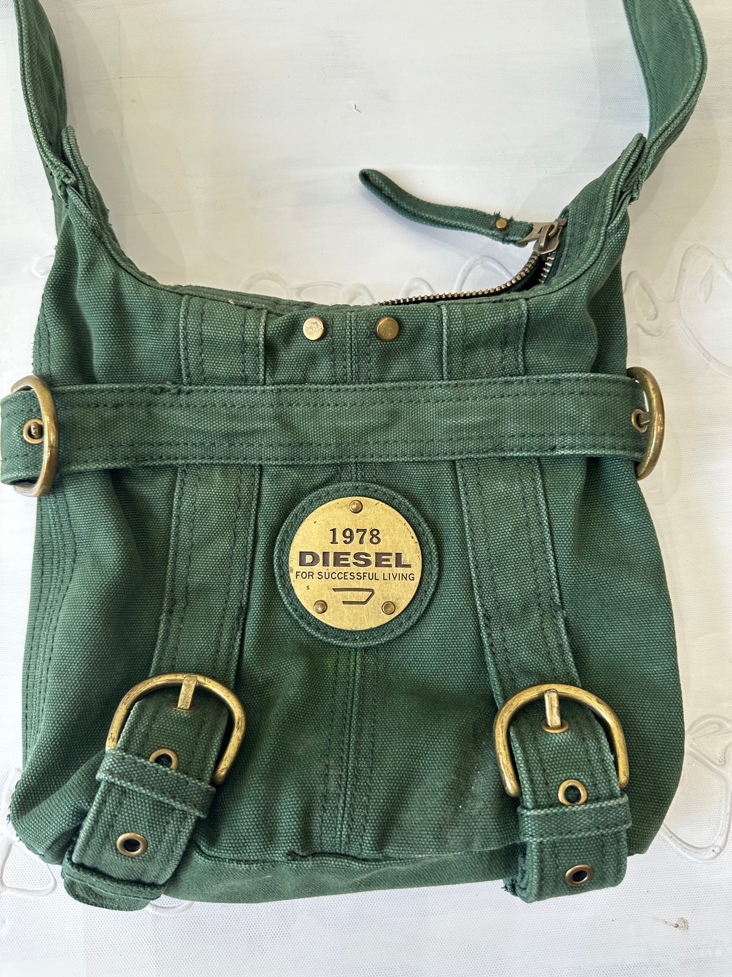 festival drop | green diesel satchel shoulder bag