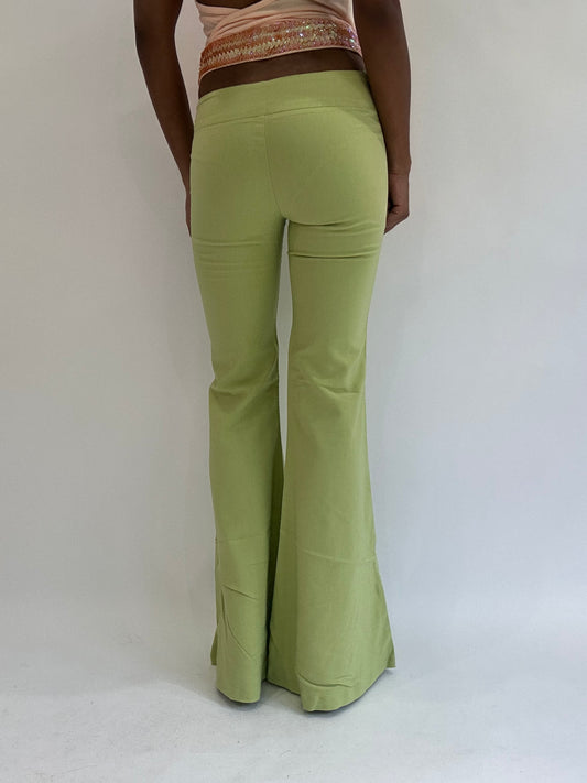 💚colourmaxxing drop | extra small green flared trousers