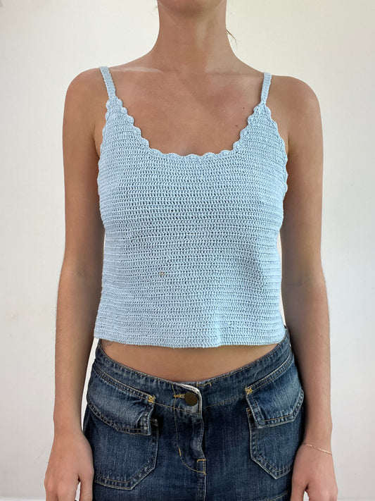 BEST PICKS | medium blue crochet cami